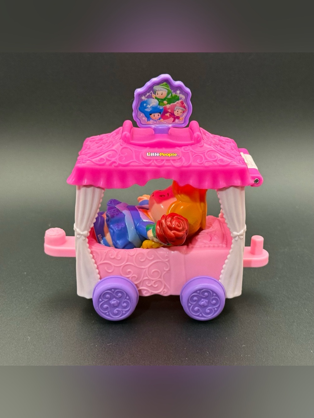 Fisher Price Little People Disney Princess Aurora Parade Float ⭐️EUC⭐️